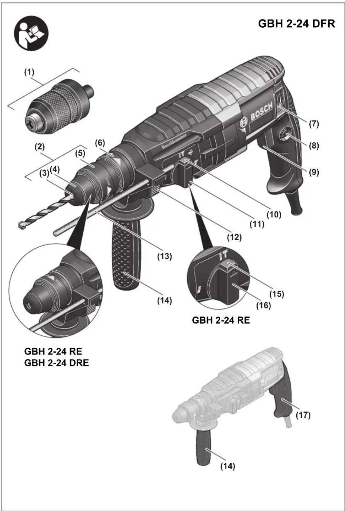 BOSCH GBH 224 DRE Professional - 1