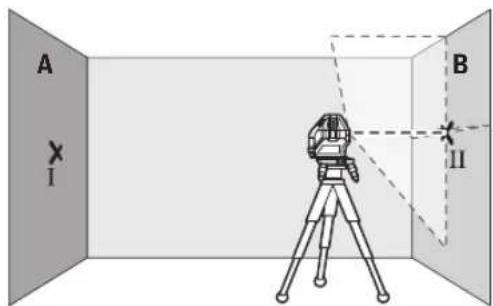 BOSCH GLL 315 X Professional - Contrôle de la précision de hauteur de la ligne horizontalie - 3