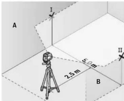 BOSCH GLL 210 Professional - Checking the Level Accuracy of the Horizontal Line - 1