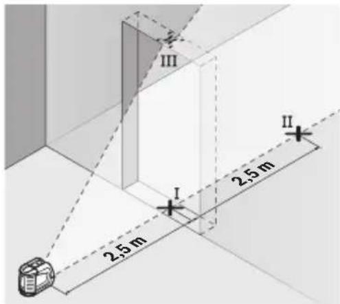 BOSCH GLL 210 Professional - Checking the Level Accuracy of the Vertical Line - 1
