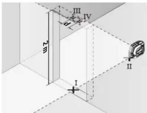 BOSCH GLL 210 Professional - Comprobación de la exactitud de nivelación de la linea vertical - 2