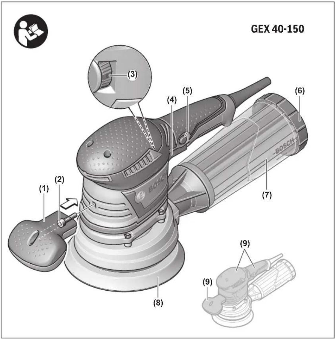 BOSCH GEX 40150 Professional - 1