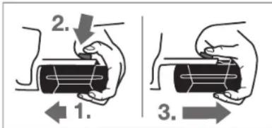 BOSCH GKS 36 VLI Professional - Removing the battery - 1