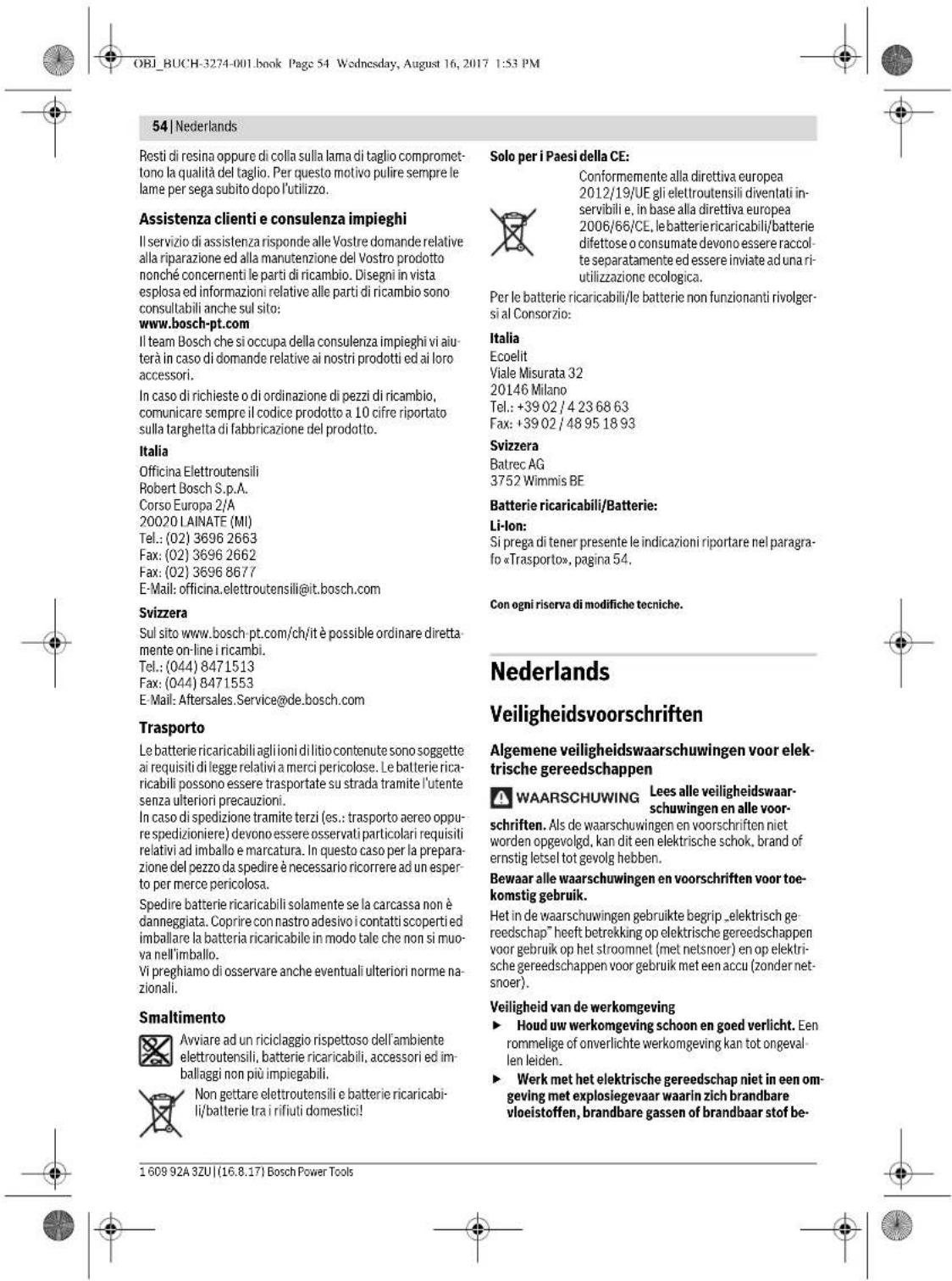 BOSCH GKS 36 VLI Professional - Aspirazione polvere/aspirazione trucioli - 10