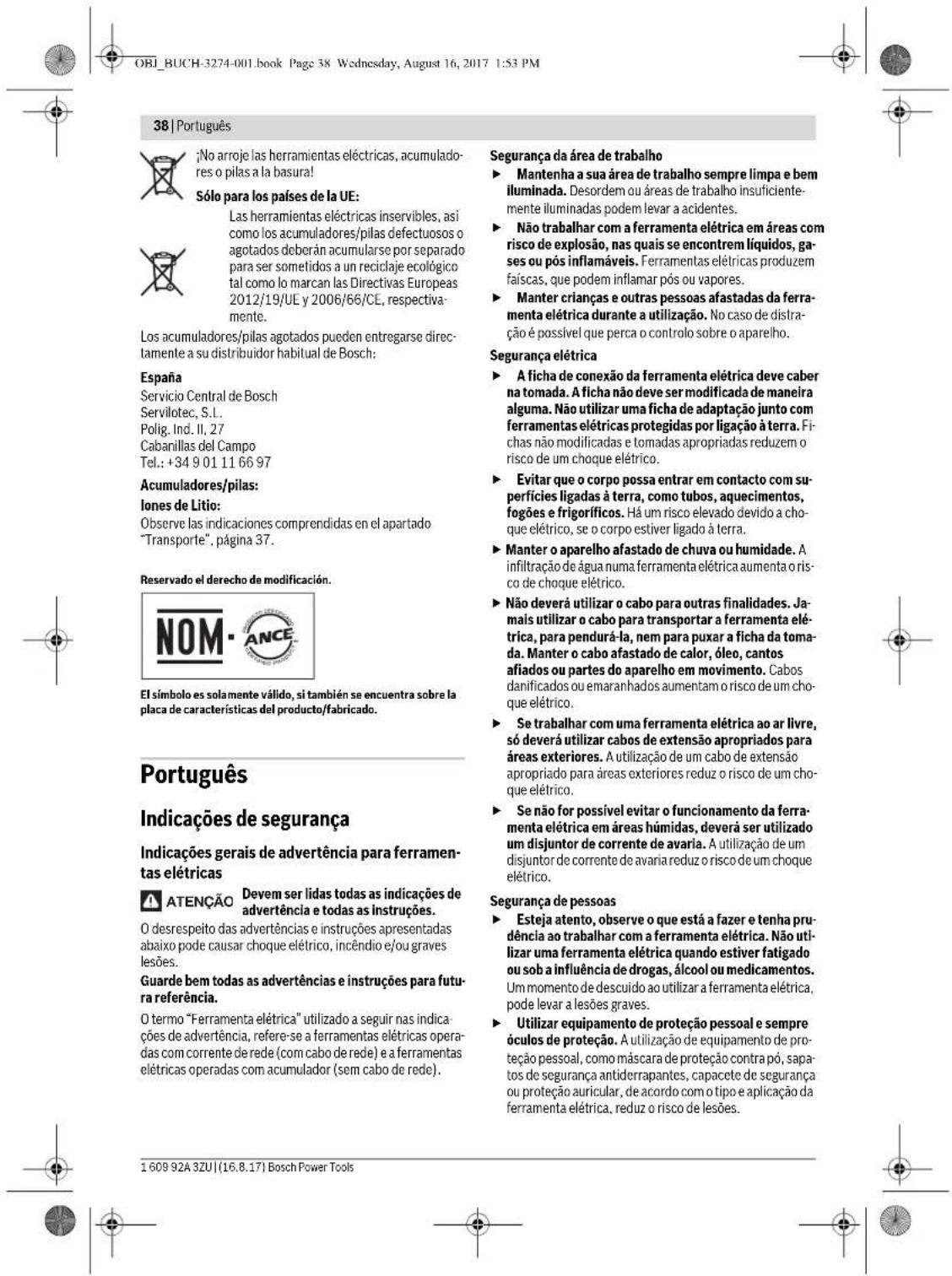 BOSCH GKS 36 VLI Professional - Eliminación - 8