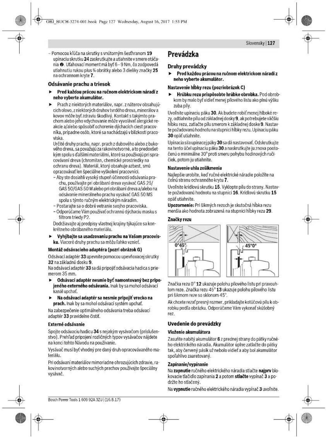 BOSCH GKS 36 VLI Professional - Montáz plového listu (pzrobrázok A) - 8