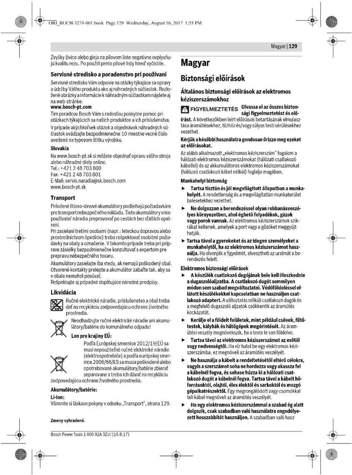 BOSCH GKS 36 VLI Professional - Udrzba a cistenie - 9