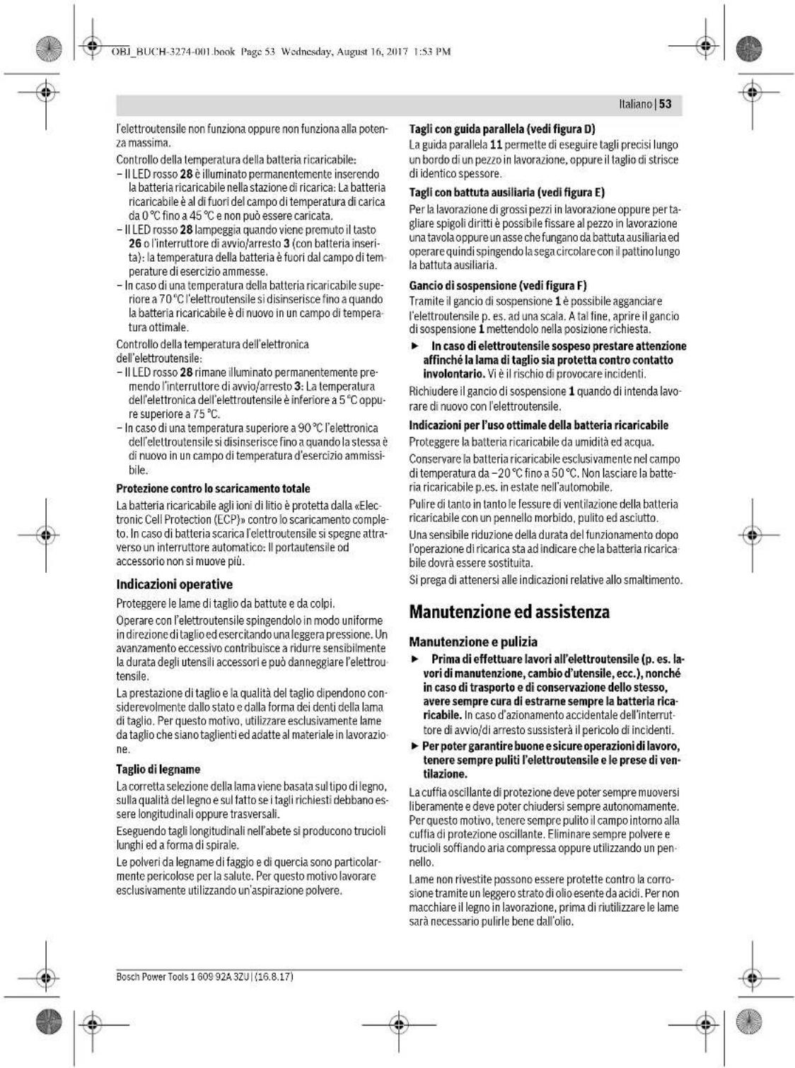 BOSCH GKS 36 VLI Professional - Aspirazione polvere/aspirazione trucioli - 9