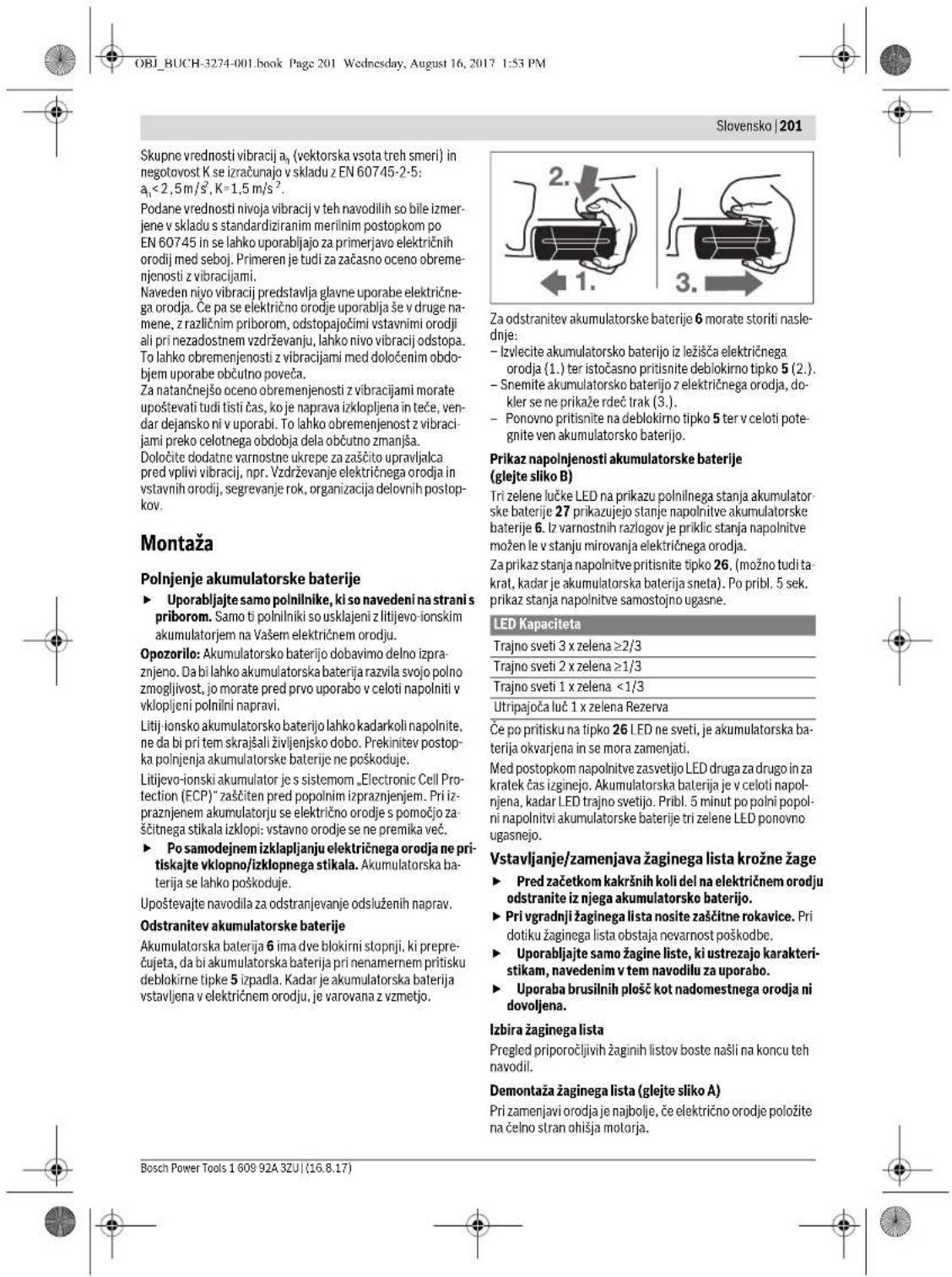 BOSCH GKS 36 VLI Professional - Tehnični podatki - 2