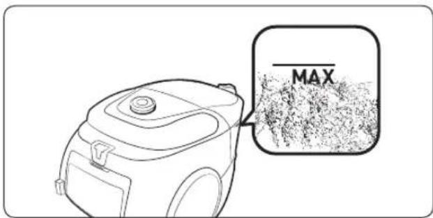 SAMSUNG VC13M3110VG - When to empty the dustbin - 1