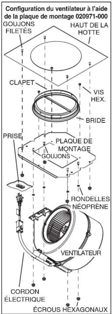 VIKING VWH536481GG - INSTALLATION DE L'ENSEMBLE DE VENTILATEUR - 3