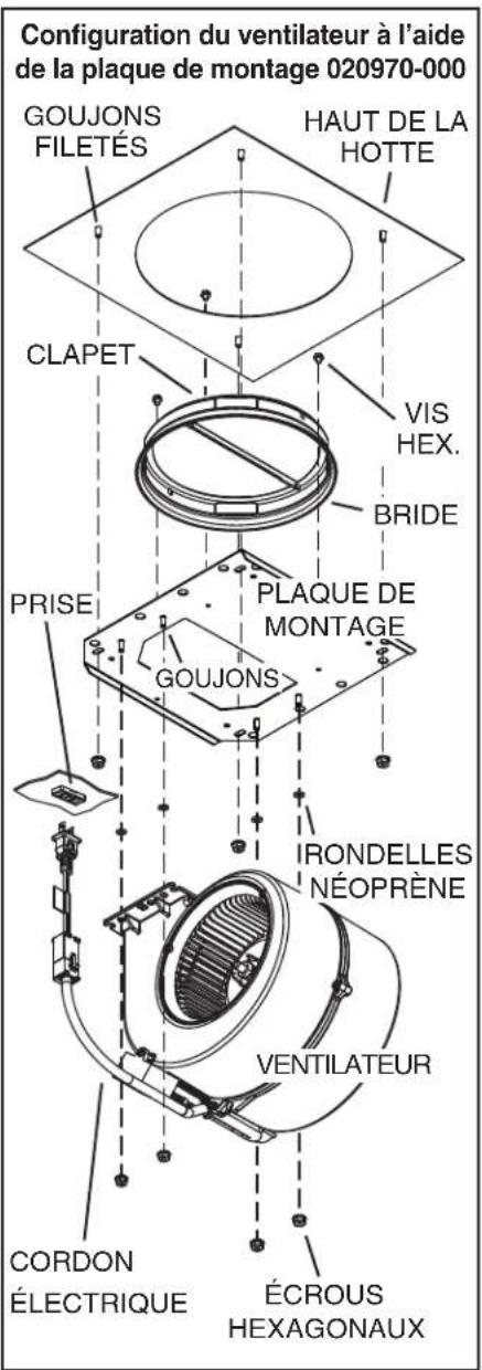 VIKING VWH536481GG - INSTALLATION DE L'ENSEMBLE DE VENTILATEUR - 2