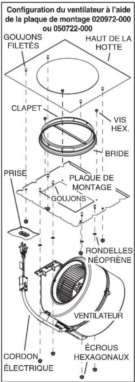 VIKING VWH536481GG - INSTALLATION DE L'ENSEMBLE DE VENTILATEUR - 4