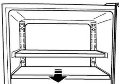JENN-AIR JUG24FLERS - To Remove and Replace Lower Shelf: - 1