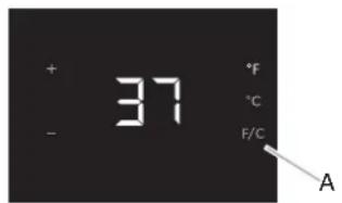 JENN-AIR JUG24FLERS - Viewing Celsius Temperatures - 1