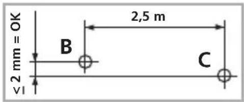 Laserliner AutoCrossLaser 3C Plus - Controlo da linha horizontal: - 1