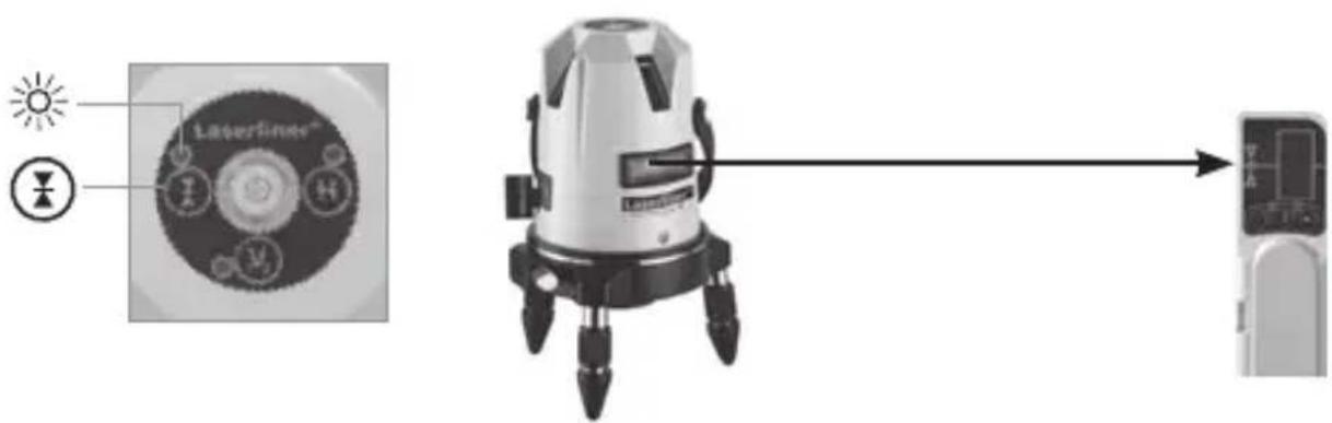 Laserliner AutoCrossLaser 3C Plus - Opcional: trabalhar com o receptor laser RX - 2