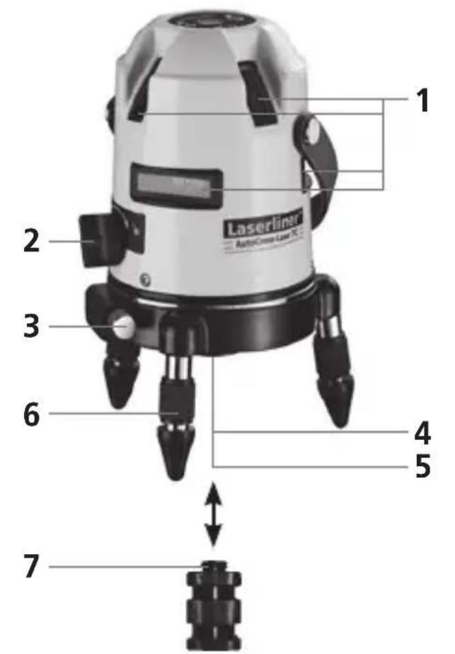 Laserliner AutoCrossLaser 3C Plus - 1Plaatsen van de batterijen - 4