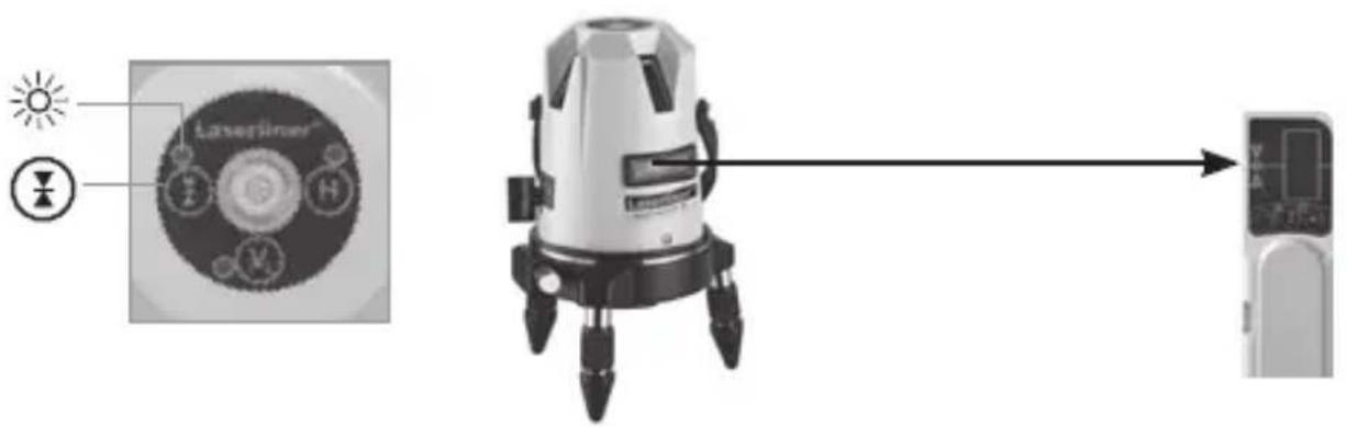 Laserliner AutoCrossLaser 3C Plus - Opcjonalnie: Praca z odbiornikiem lasera RX - 1