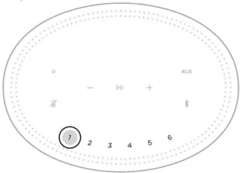 BOSE Home Speaker 450 - REPRODUCIR UN AJUSTE PREDEFINIDO - 1