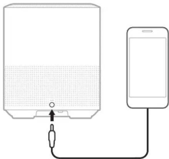 BOSE Home Speaker 450 - ANSCHLIESSEN EINES AUDIOKABELS - 1