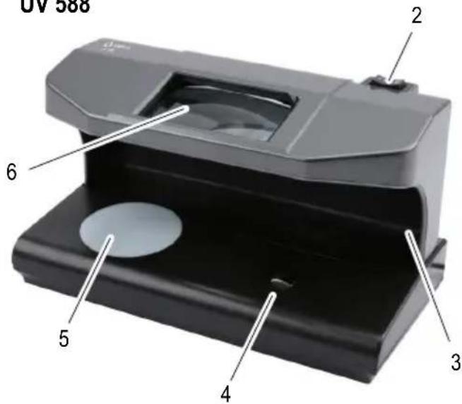 OLYMPIA UV 588 - Éléments de commande - 2