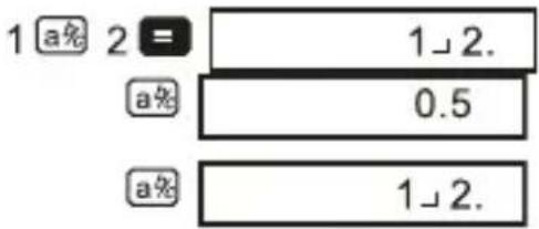 Renkforce RFCA240 - ■ Opérations avec fractions - 1