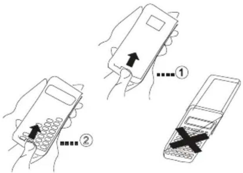 Renkforce RFCA240 - Retrait et remplacement du couvercle de la calculatrice - 1