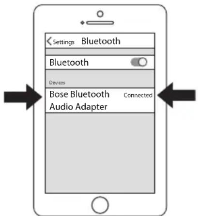 BOSE Bluetooth Audio adapter - Parring med en mobilenhed - 1