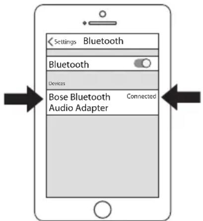 BOSE Bluetooth Audio adapter - Accoppiamento di un dispositivo mobile - 1