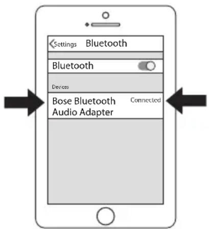 BOSE Bluetooth Audio adapter - 配对移动设备 - 1