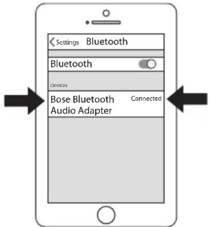BOSE Bluetooth Audio adapter - 모바일 장치 쌍 결합 - 1