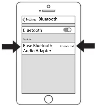 BOSE Bluetooth Audio adapter - Een mobiel apparaat koppelen - 1