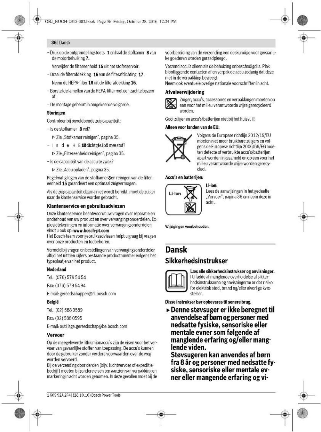 BOSCH GAS 18 VLI Professional - Stofkamer reinigen (zie afbeeldingen C1-C3) - 5
