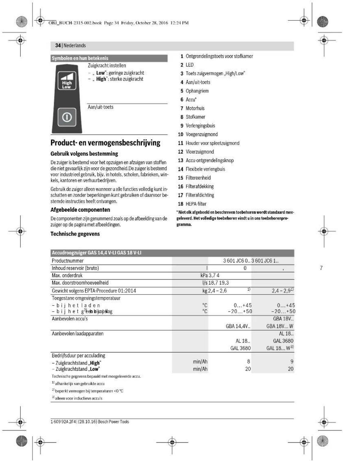 BOSCH GAS 18 VLI Professional - 30