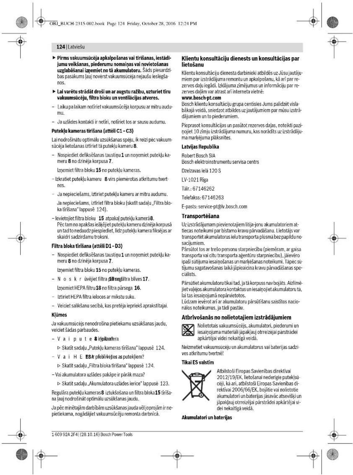 BOSCH GAS 18 VLI Professional - Apkalpośana un tiriśana - 7
