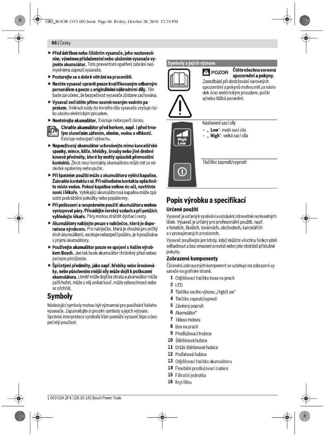 BOSCH GAS 18 VLI Professional - Bepezochondní upozorněni - 8