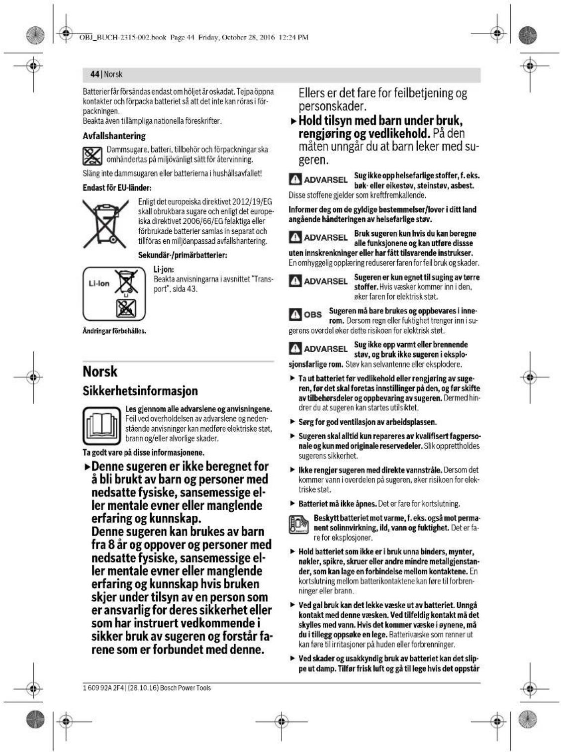 BOSCH GAS 18 VLI Professional - Illustrerade componenter - 11
