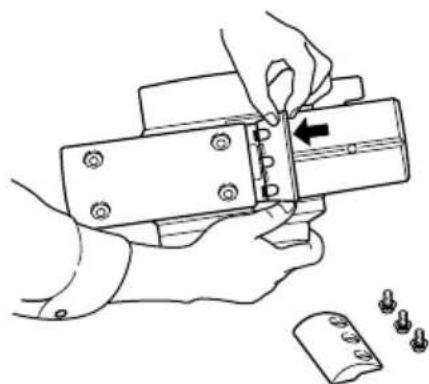 HITACHI P 20SB - CUTTER BLADE ASSEMBLY AND DISASSEMBLY AND ADJUSTMENT OF CUTTER BLADE HEIGHT - 2