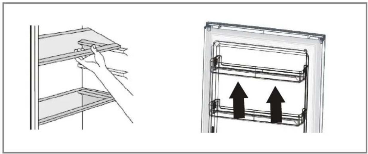 Veripart VPKK701 - - Einbau der Türfächer - 1