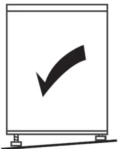 Veripart VPKV701 - Aufstellen des Geräts - 1