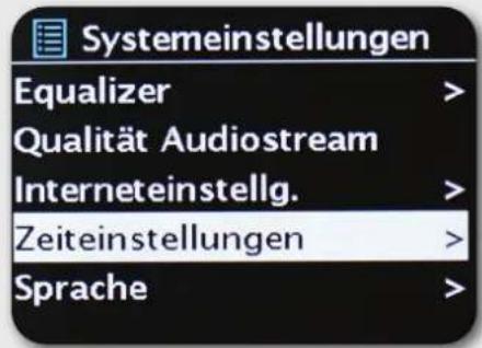 Imperial Dabman i550 CD - Paramètres horloge - 1