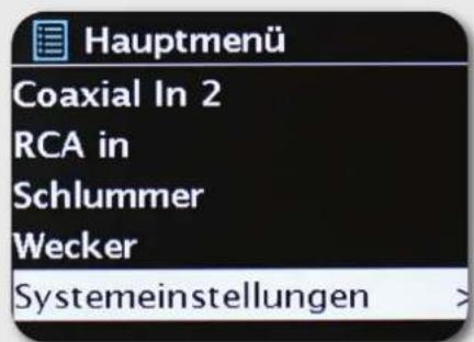 Imperial Dabman i550 CD - SYSTEM SETTINGS - 1