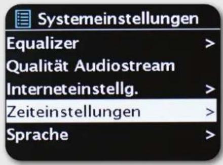 Imperial Dabman i550 CD - Zeiteinstellungen - 1