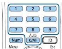 EPSON EBW49 - Saisir un mot de passe pour utiliser le projecteur - 2