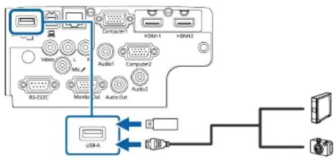 EPSON EBW49 - Connexion à un périphérique USB - 1