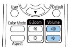 EPSON EBW49 - Contrôle du volume à l'aide des boutons de volume - 2