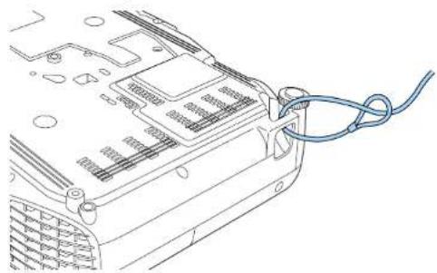 EPSON EBW49 - Installer un câble de sécurité - 2