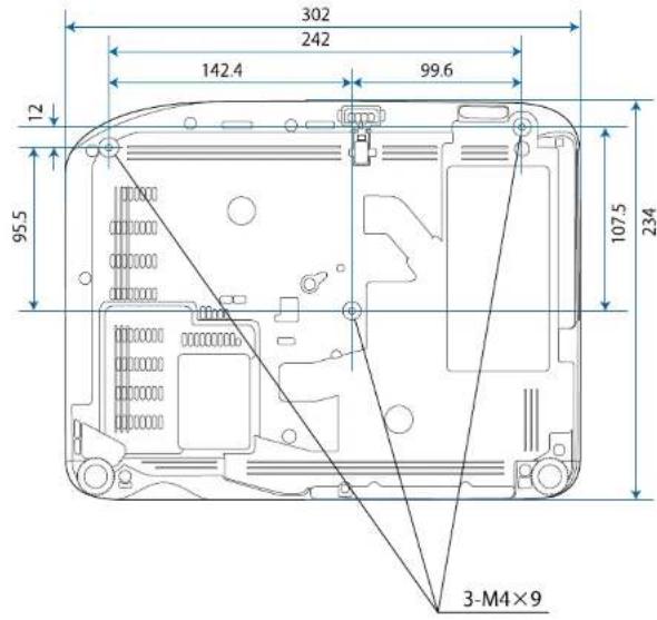 EPSON EBW49 - Dimensions externes - 4