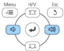 EPSON EBW49 - Contrôle du volume à l'aide des boutons de volume - 1